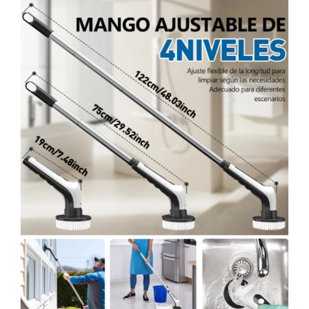 Super Cepillo De Limpieza Eléctrico Giratorio 9 en 1 y 🚚 ¡ENVÍO GRATIS a todo HONDURAS!